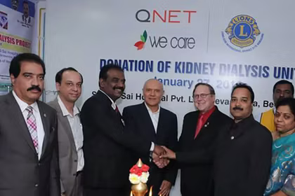 QNET Partners With Lions Clubs to Donate Kidney Dialysis Unit