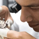 A Swiss watch maker working