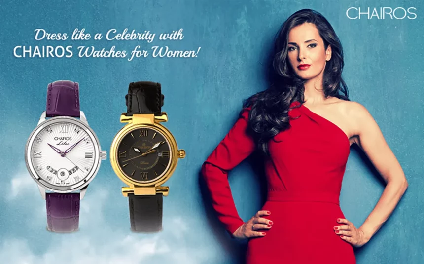A celebrity with CHAIROS Women's Watches in the frame