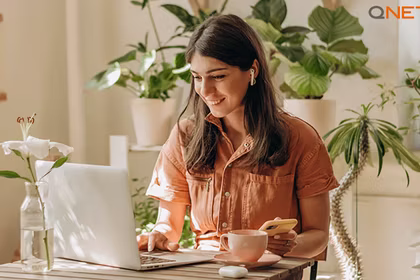 A QNET Distributor updating her personal information in QNET Portal