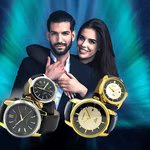 A young couple featuring Chairos couple's watch
