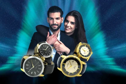 A young couple featuring Chairos couple's watch