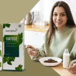 A young girl eating breakfast featuring Nutriplus Natose
