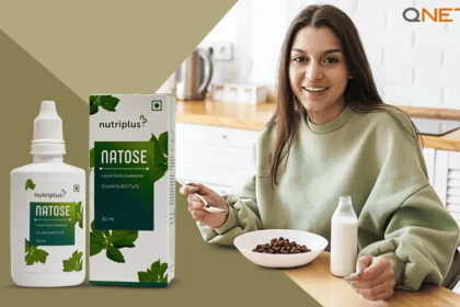 A young girl eating breakfast featuring Nutriplus Natose
