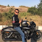 Captian Amit Nighot on his Sports Bike