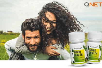 An healthy couple with Nutriplus Diaba Health products