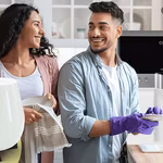 A couple with QNET Home & living Products