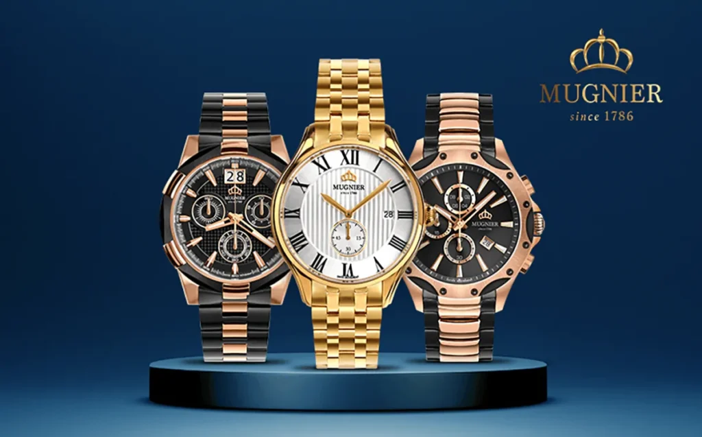 A collection of classic watches for men from Mugnier