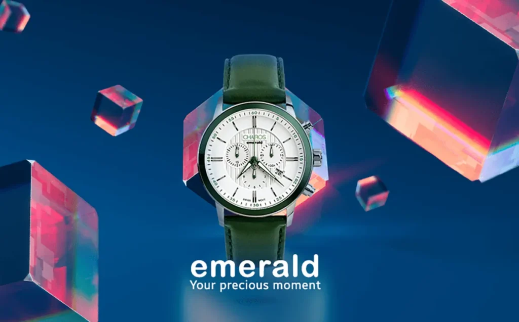 Emerald men’s watch from the CHAIROS fashion watches collection by QNET India