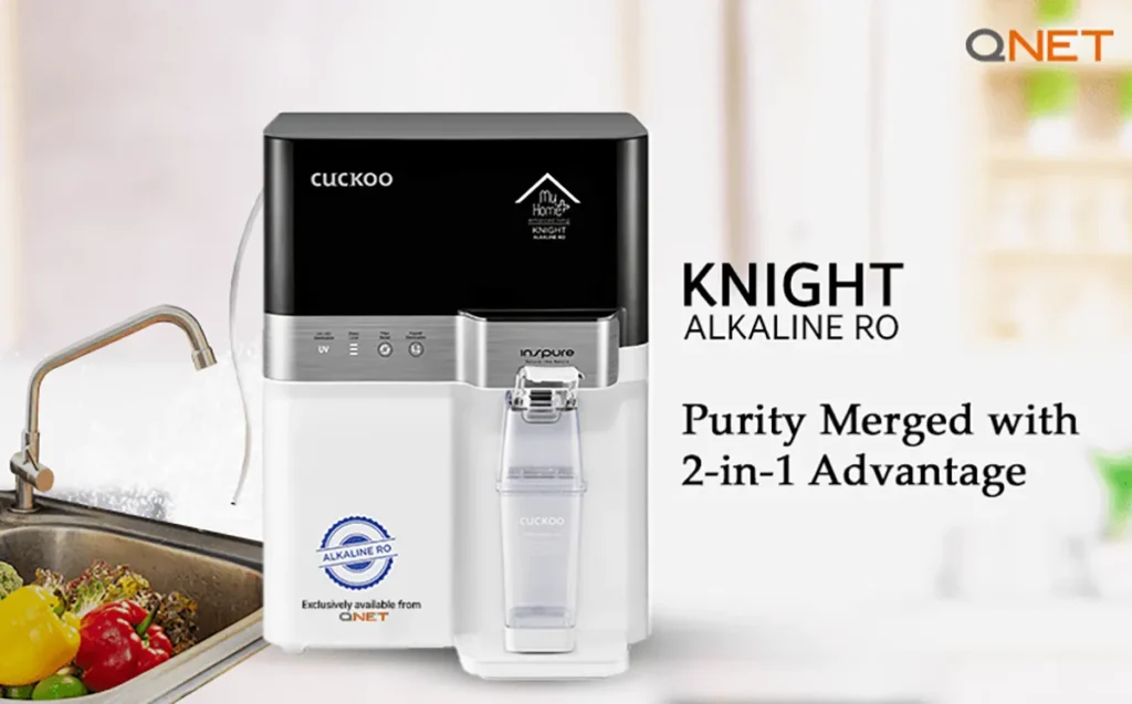 Features of MyHomePlus KNIGHT – Alkaline RO Water Purifier from QNET India