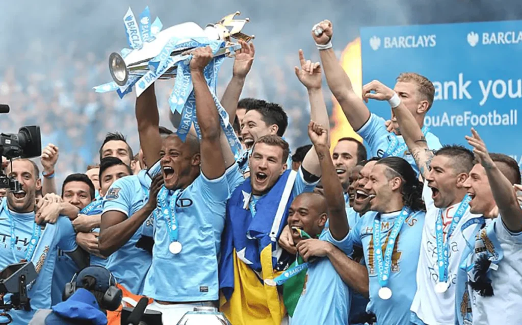 Manchester City Premier League title triumph in 2013-14