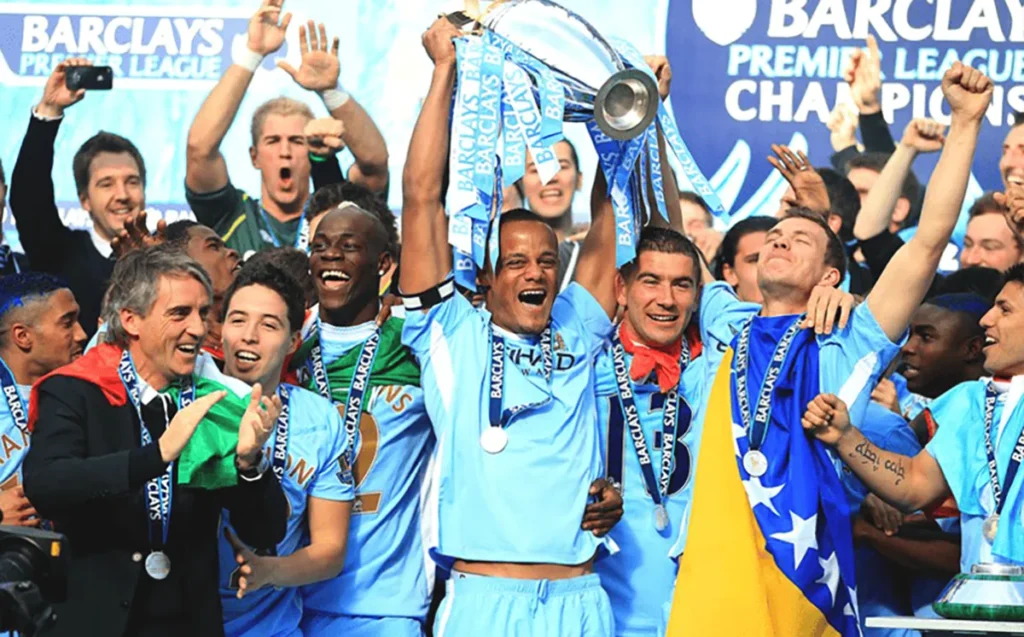 Manchester City’s Premier League title victory in 2011-12