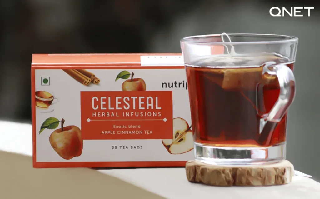 Nutriplus Celesteal Apple Cinnamon Tea by QNET India