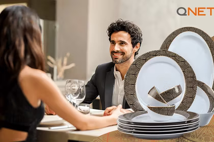 A new lifestyle with the ORITSU Royal Leaf dinner set from QNET