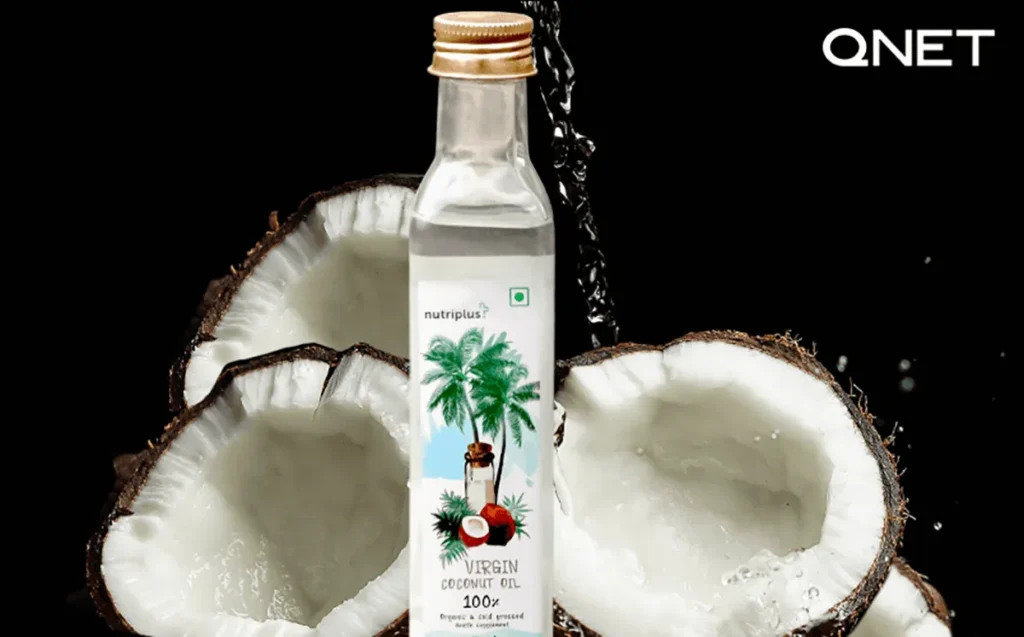 Nutriplus virgin coconut oil basic pack (product shot)
