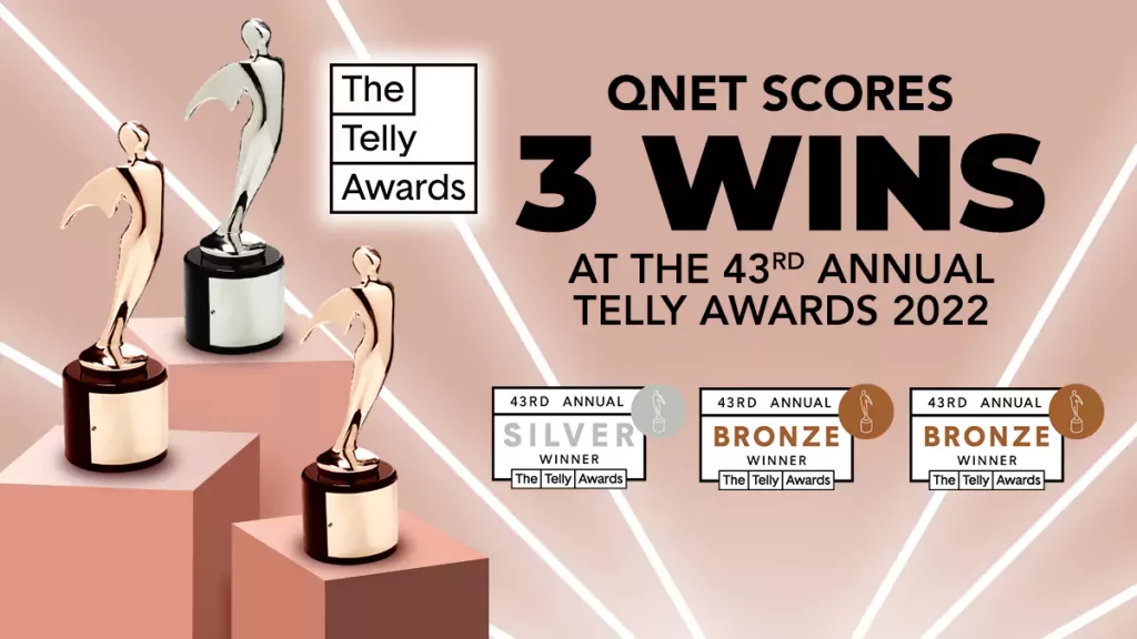 QNET scored Bronze and Silver honours across three categories at the 43rd Annual Telly Awards