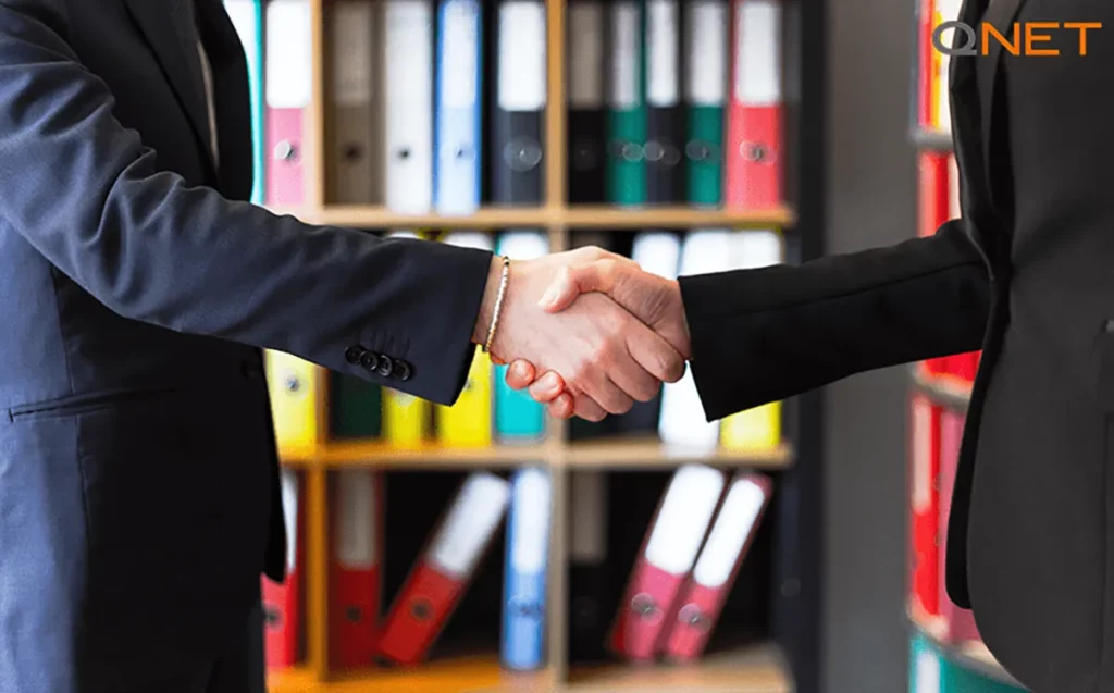 A handshake depicting trust and professional ethics in direct selling