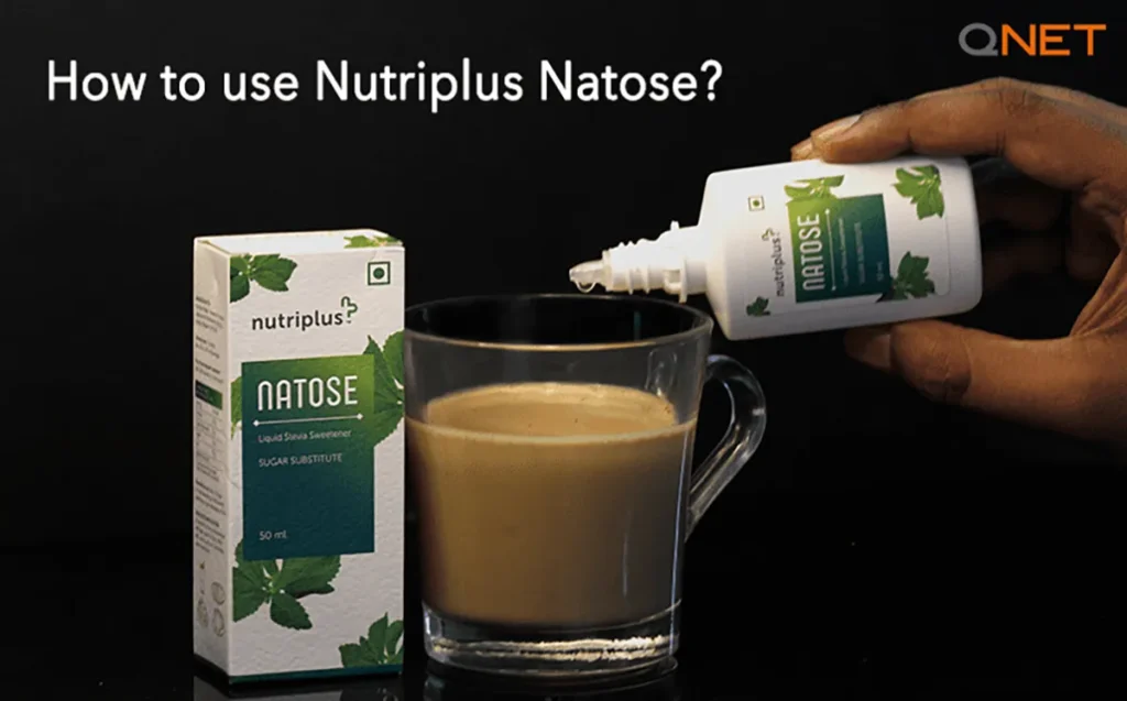 A young man pouring Nutriplus Natose Stevia in coffee