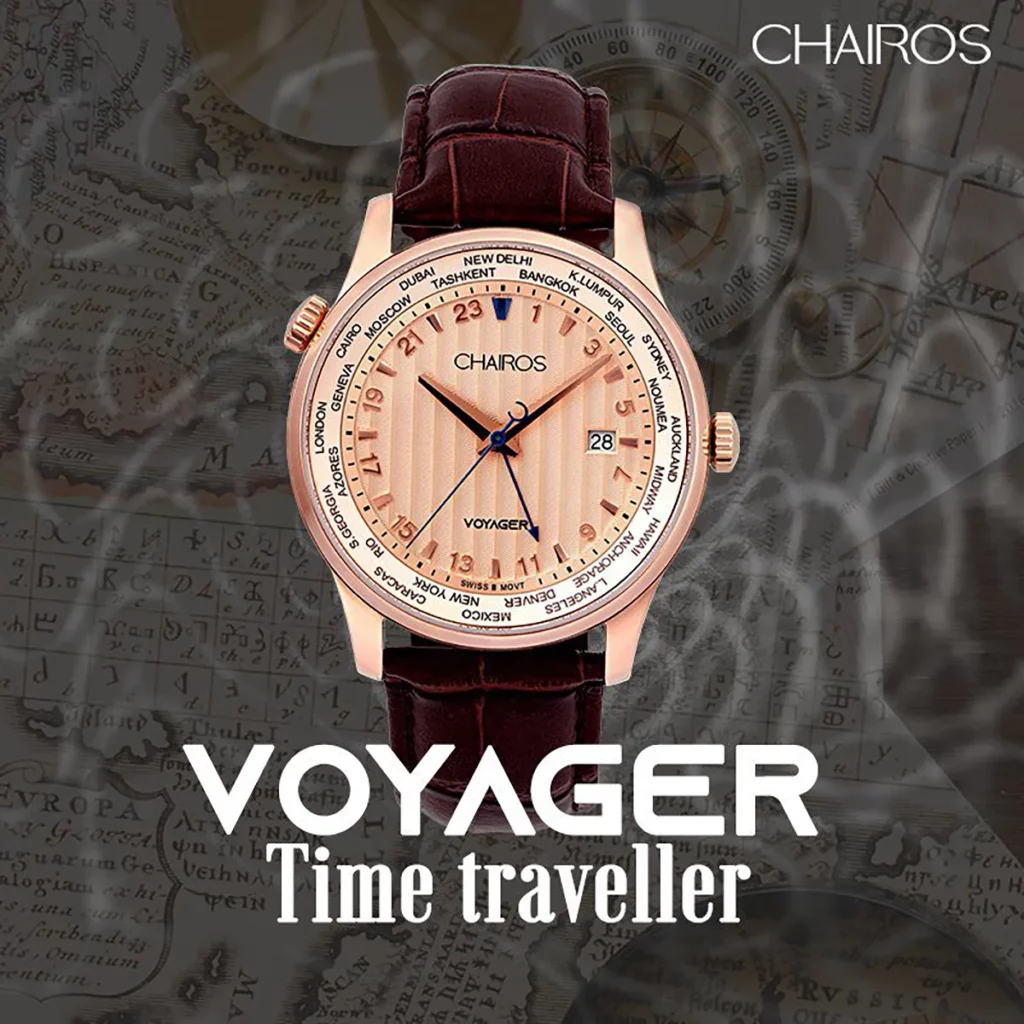CHAIROS Voyager on a background of a map.