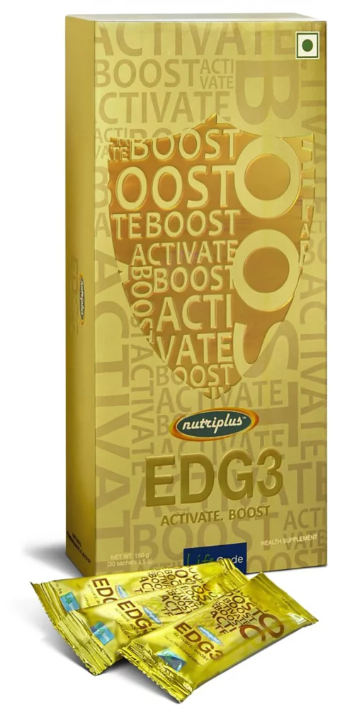 Immunity-boosting foods: An image of a box of Nutriplus EDG3