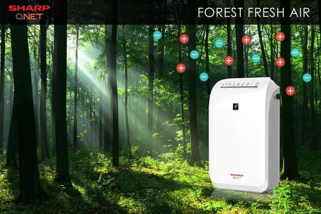 SHARP QNET Plasmacluster Ion brings forest fresh air