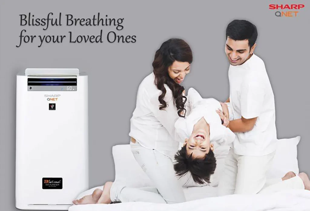 Get the SHARP QNET Plasmacluster Air Purifier for clean and fresh air