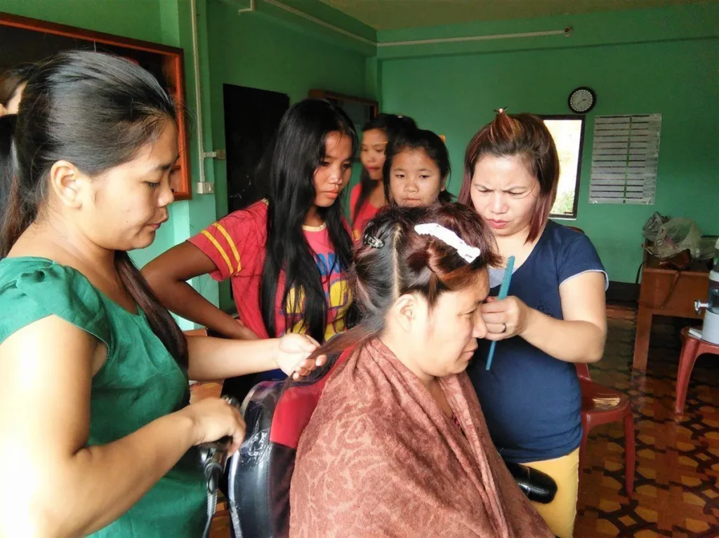 RYTHM Foundation: Manipuri women being trained in beauty and wellness programmes