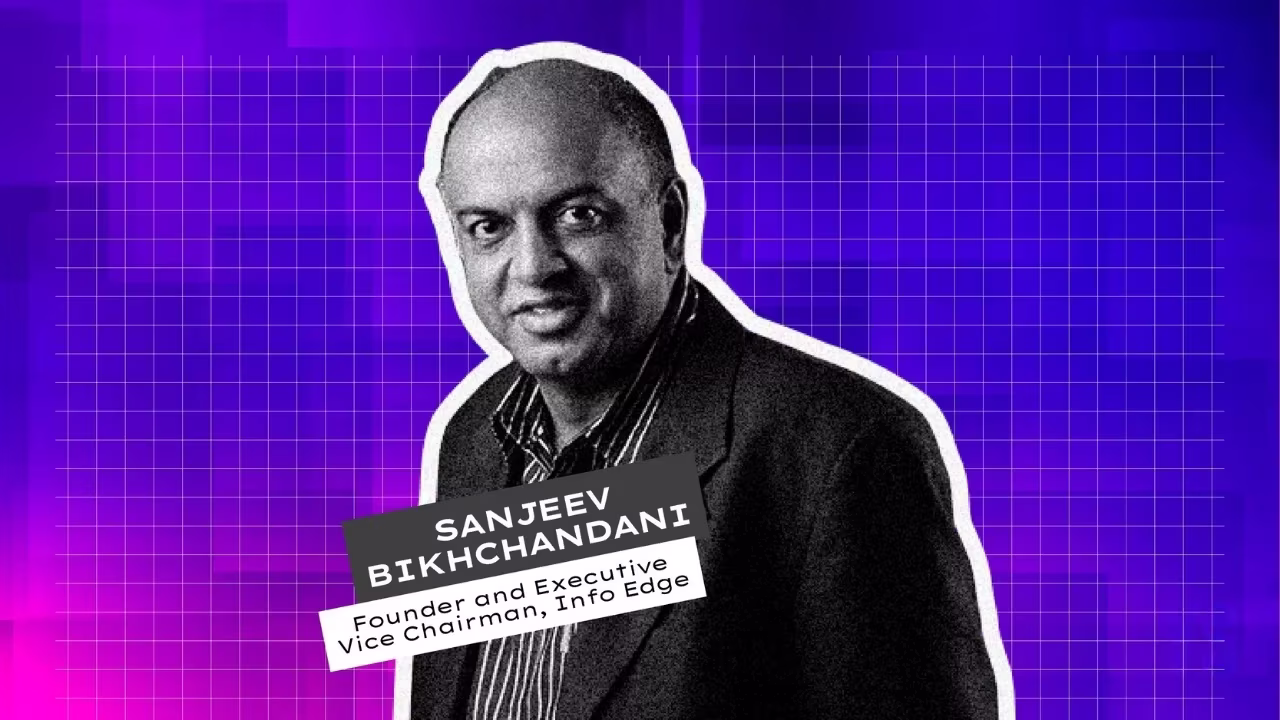 sanjeev bikhchandani purple background